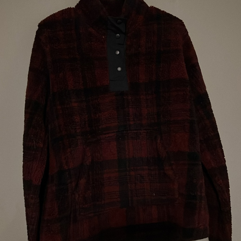 Fleece pullover with 3/4 button - Picture 3 of 5